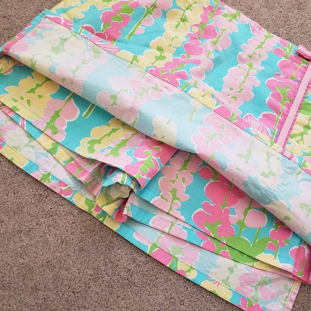 Vintage Lilly Pulitzer Dragonfly Floral Print Mini Short Skirt String Bow Size 6 - Picture 4 of 7
